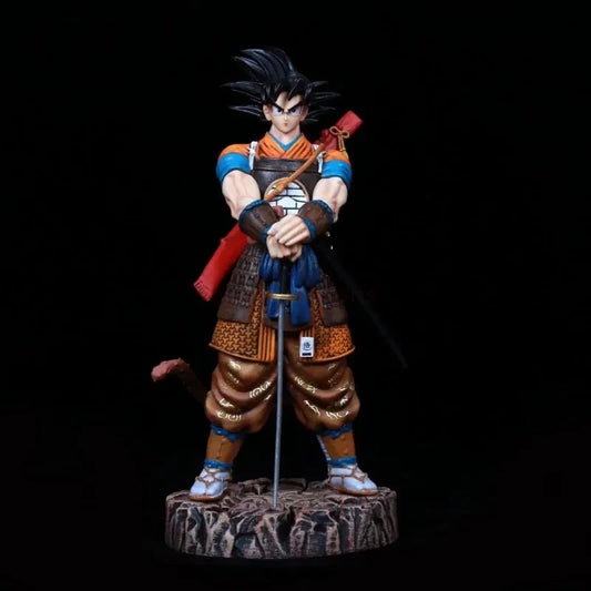 Dragon Ball Anime Figure 38cm Gk Samurai Son Goku Gohan Vegeta Figurine Super Saiyan Pvc Model Statue Doll Toy for Surprise Gift