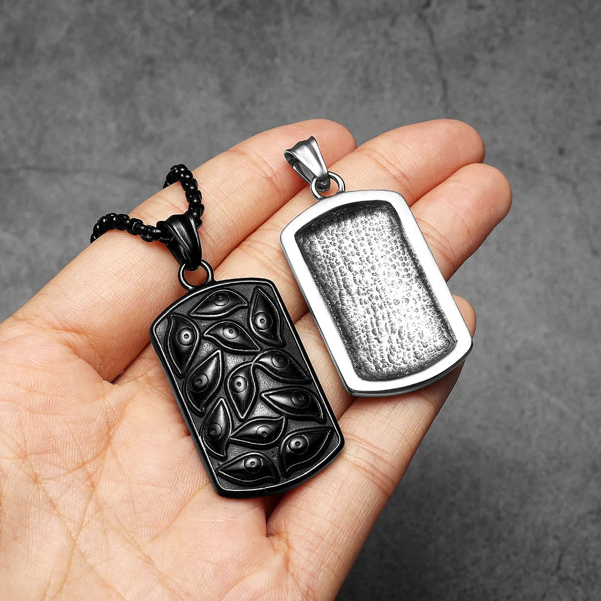 The Eye of God Unique Stainless Steel Men Necklaces Pendant Chain Punk For Women Fashion Jewelry Gifts Wholesale Dropshiping
