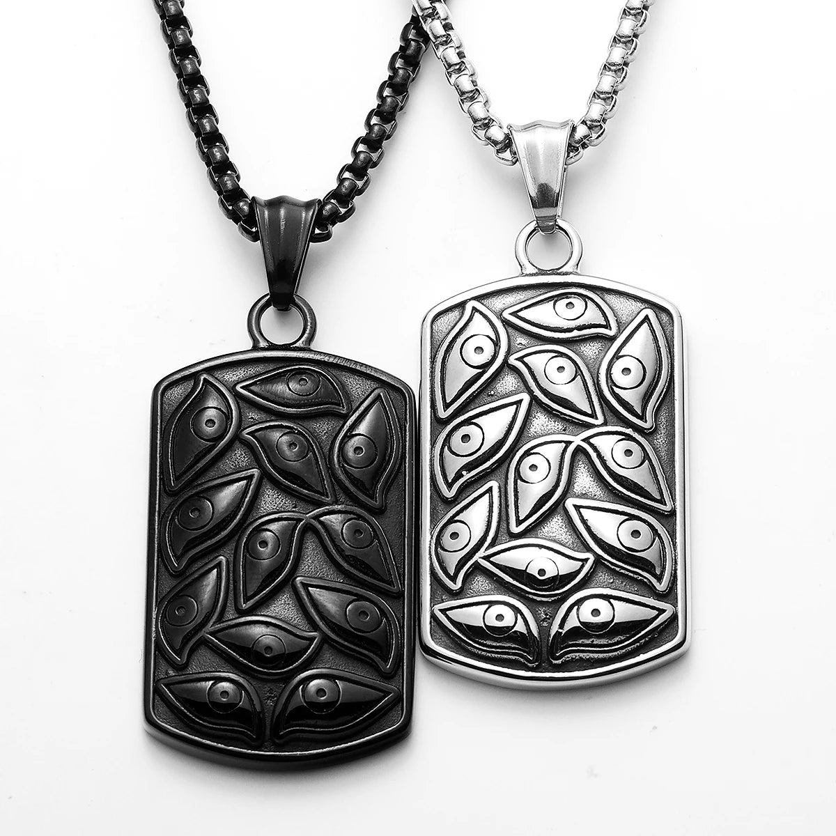 The Eye of God Unique Stainless Steel Men Necklaces Pendant Chain Punk For Women Fashion Jewelry Gifts Wholesale Dropshiping