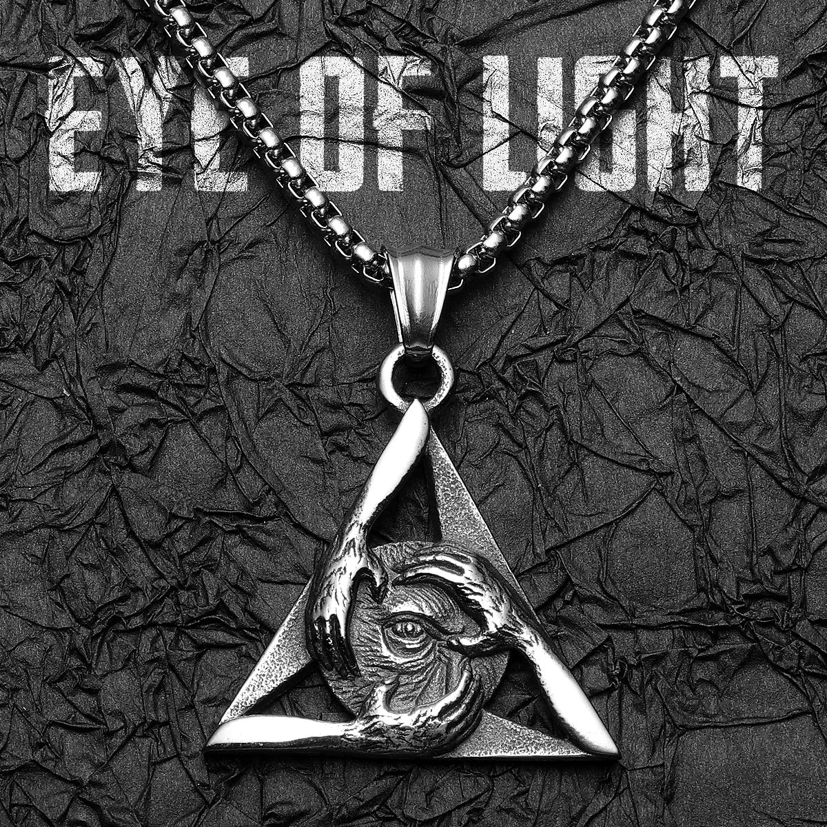 Freemasonry Eye of Light Stainless Steel Men Necklaces Pendant Chain Punk For Women Fashion Jewelry Gifts Wholesale Dropshiping