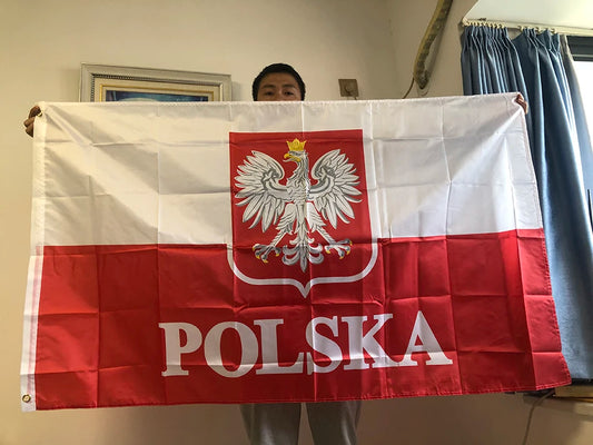 SKY FLAG 90*150cm The Republic Of Poland Eagle flag polish flags white red EU Poland flags Indoor Outdoor Home Decoration