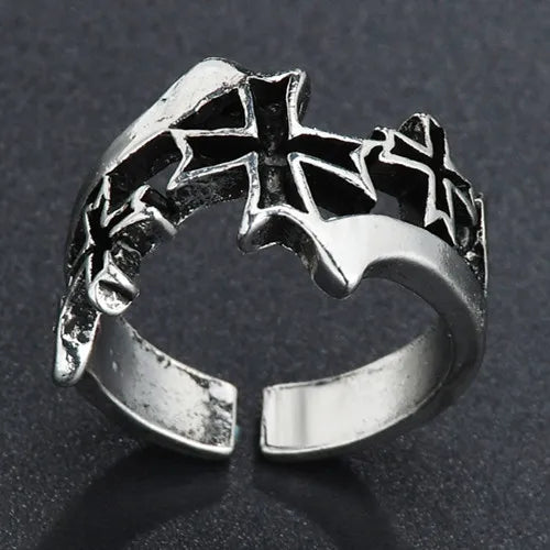New Design Skull Crow Skull Ring Woodpecker Bird Men's Ring Punk Stylish Jewelry
