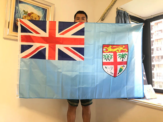 SKY FLAG Fiji Flag 3X5 FT  90x150cm high quality polyester Hanging Fijian National Flags Indoor Outdoor for home Decoration