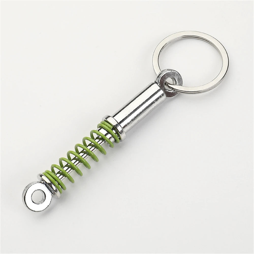 Creative Gear Head Keychain Speed Gearbox Keyring for Car Key Turbo Hub Brake Disc Pendant Shock Absorber Keys Holder Chain Ring H