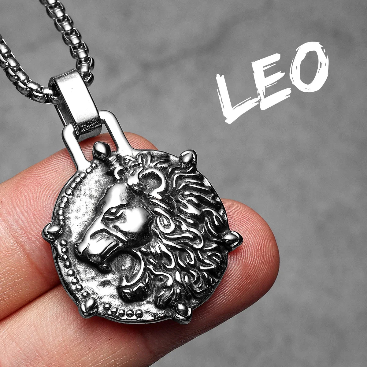 Twelve Constellations Stainless Steel Man Necklaces Pendant Chain Couple Gifts Women Fashion Jewelry Gifts Wholesale Dropshiping