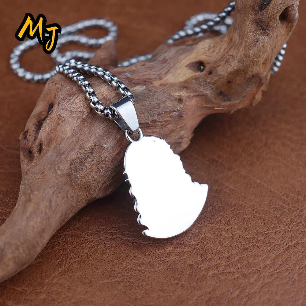 New Stainless Steel Jesus Pendant Chain for Women Fashion Catholic Crown of Thorns Necklace Amulet Jewelry Accessories