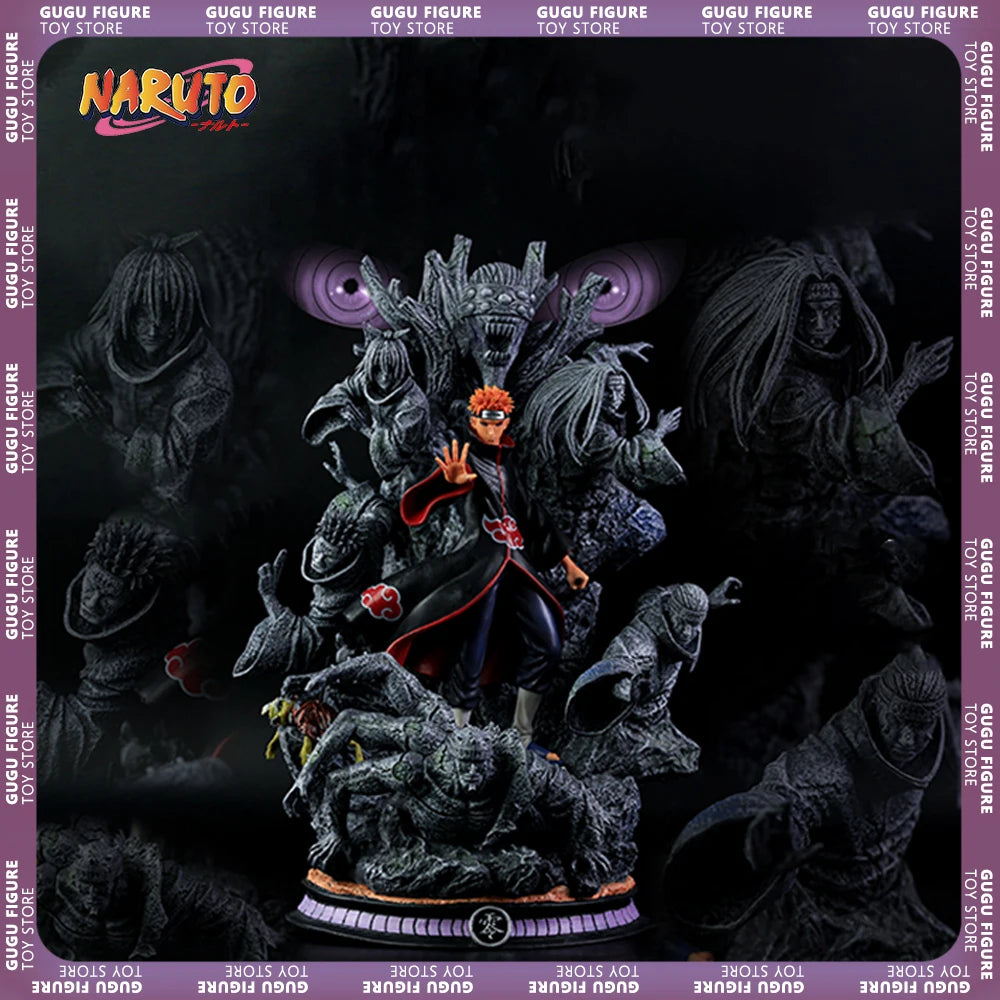 Akatsuki Pain Figures 27cm Naruto Anime Figure Pvc Gk Statue Figurine Model Doll Ornament Collection Room Decora Christmas Gifts