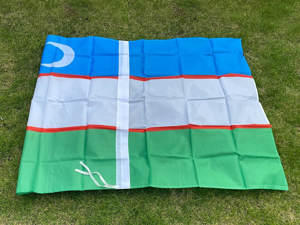 SKY FLAG Uzbekistan Flag 3X5 FT high quality Hanging Polyester Republic of UZ National Flags 90x150cm banner for decoration
