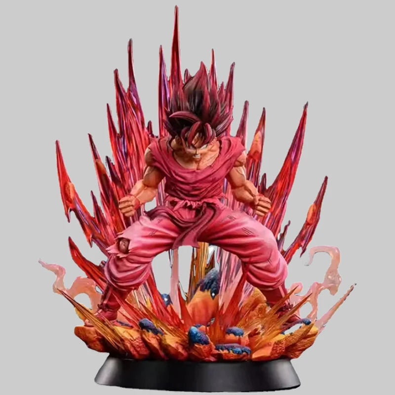 38cm Kaiouken Son Goku Figurine Dragon Ball Son Goku Action Figures PVC Anime Collection Model Toys Ornamen Birthday Gifts