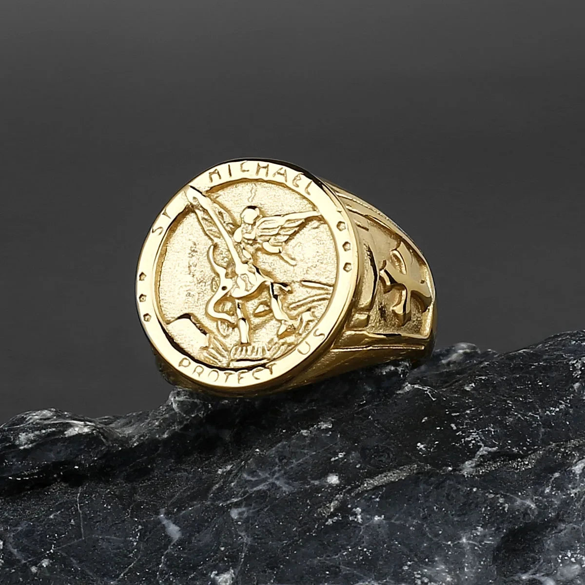 Stainless Steel Catholic Christian Cross Faith Amulet Ring Women Men Unisex Ring Multi Style Finger Jewelry Creative Gift