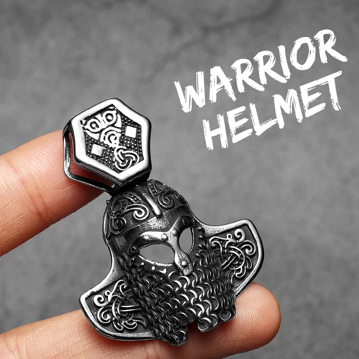 Viking Helmet Stainless Steel Men Necklaces Pendant Chain Punk Hiphop Women Fashion Jewelry Gifts Wholesale Dropshiping