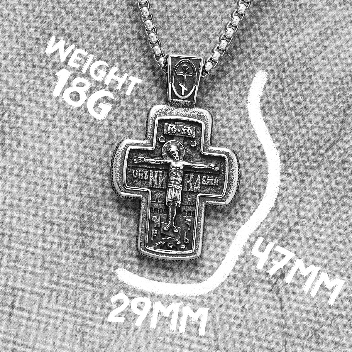 Religion Jesus Cross Stainless Steel Men Women Necklaces Pendants Chain Punk Gothic Trendy Jewelry Creativity Gift