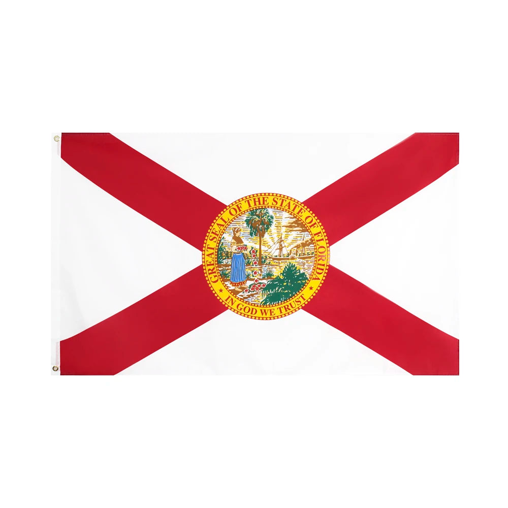 Florida Flag 90X150cm polyester hanging Us Usa State Florida Flag banner For Decoration
