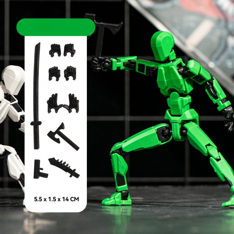 T13 Action Figure Titan 13 Action Figure Dummy Lucky 13 Action Figure 3D Printed Multi-Jointed Movable Nova 13 Action Figure Toy