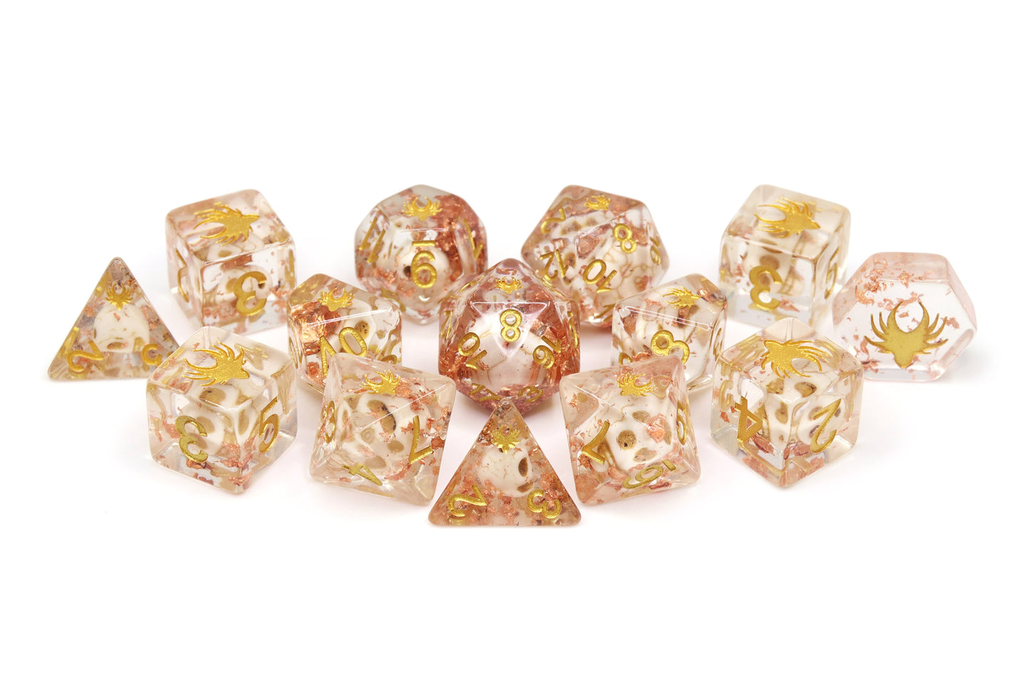 Swashbuckler - 14 Piece DnD Dice Set | Acrylic RPG Gaming Dice