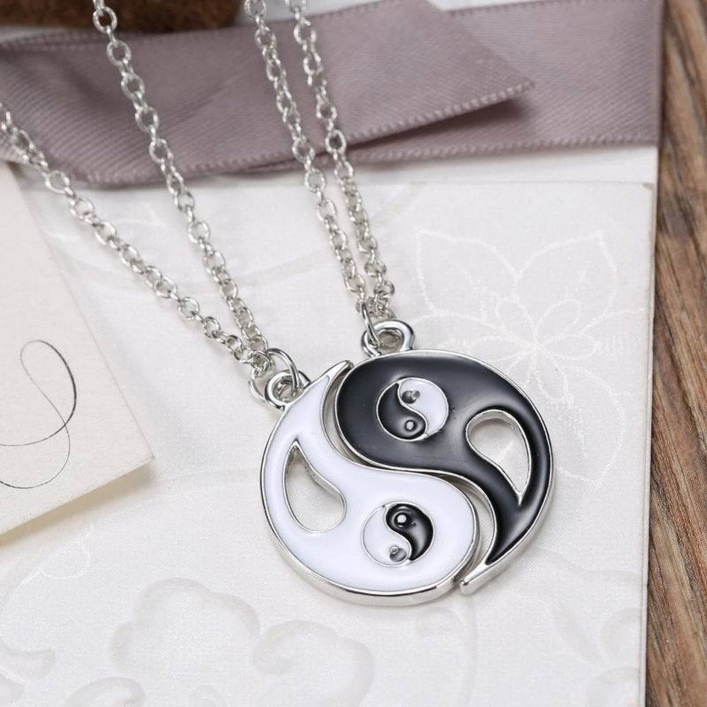 New Mystical Yin Yang Pendant Necklace Stainless Steel Necklaces For Women Couple Necklace Jewelry Gift