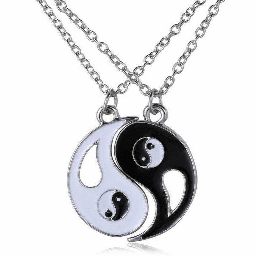 New Mystical Yin Yang Pendant Necklace Stainless Steel Necklaces For Women Couple Necklace Jewelry Gift