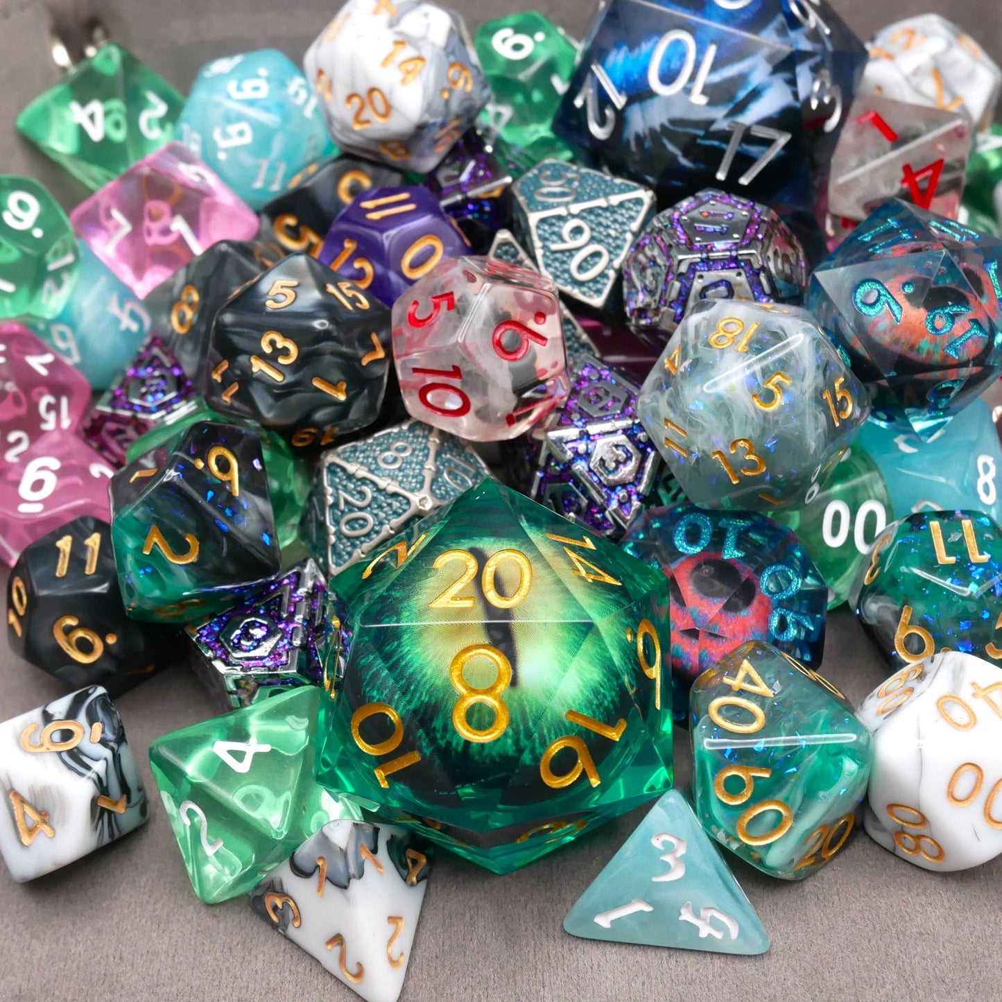 Mystery Stash - 7 Dice Set Bundle + 1 RPG Accessory