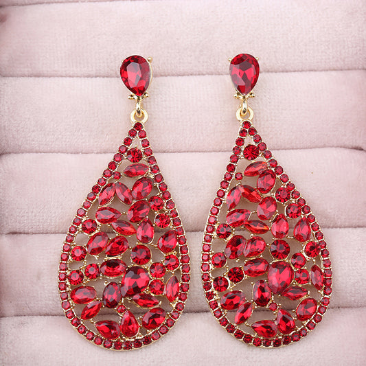 Vintage Crystal Diamond Earrings