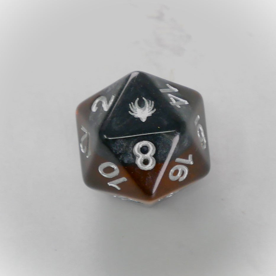 Forgotten Amber - 7 Piece DnD Dice Set | Acrylic RPG Gaming Dice