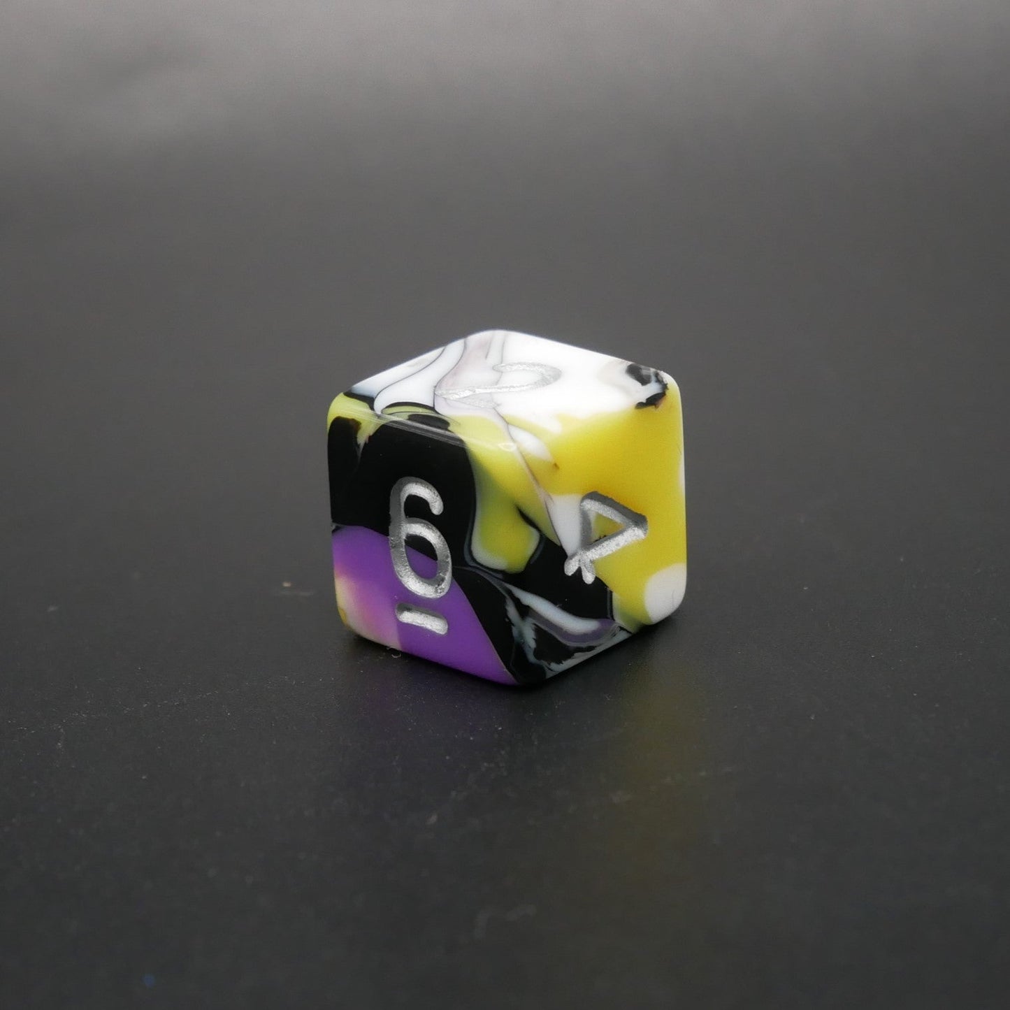 Panic Abstraction - 7 Piece DnD Dice Set | Acrylic RPG Gaming Dice