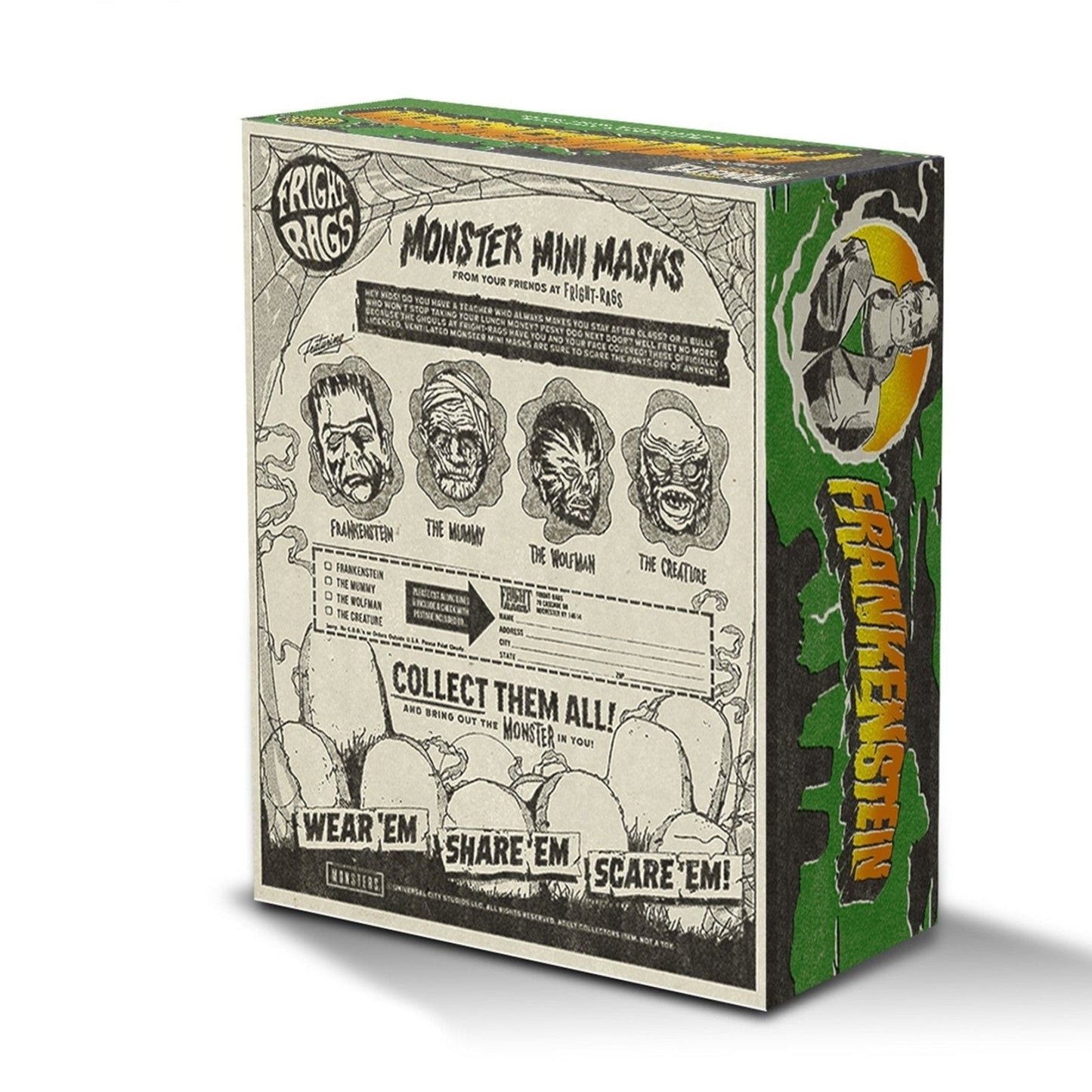 Universal Monsters B&W Or Color PX Mini Mask - Select Figure(s)