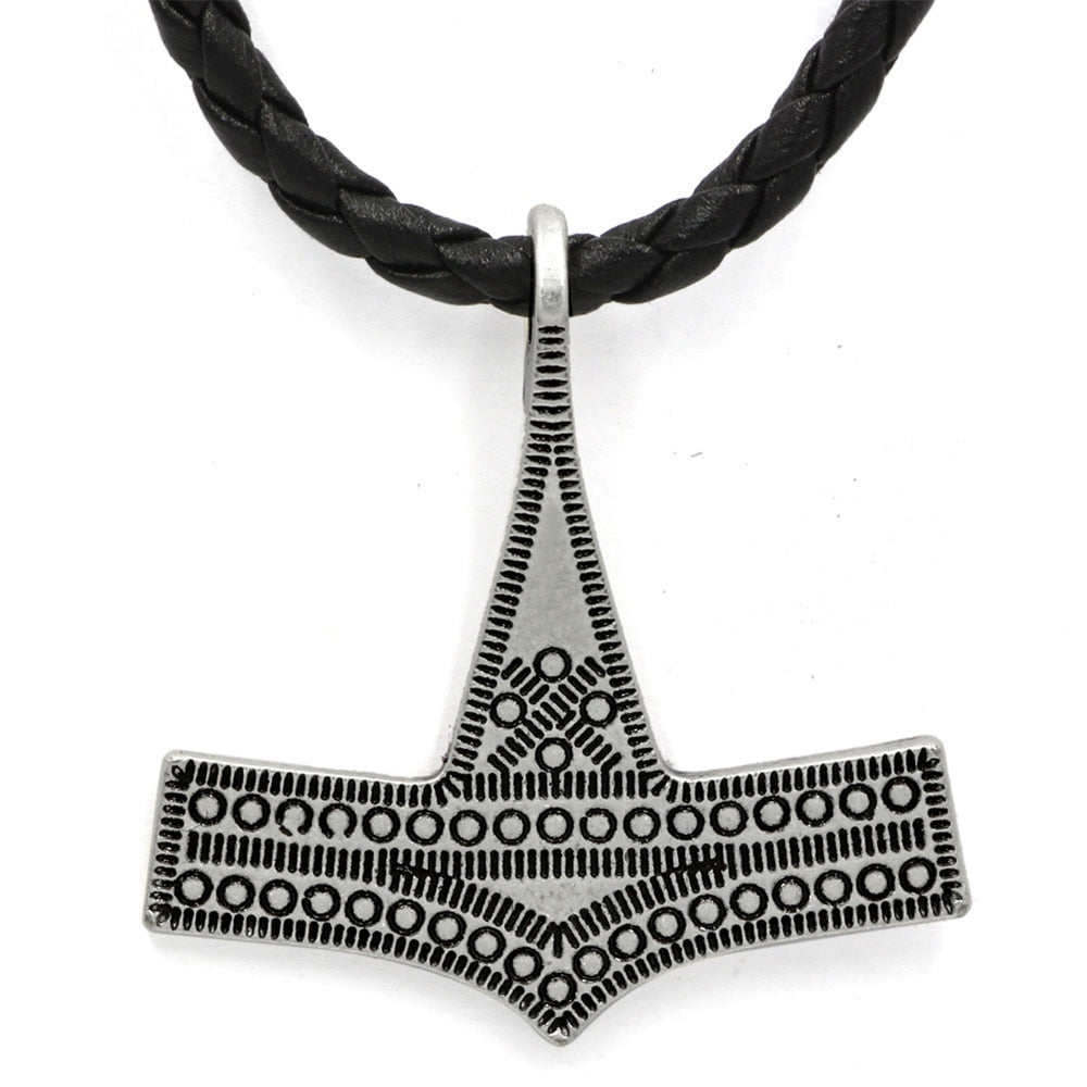 Noorse 2018 Viking Sieraden Thor Hammer Mjolnir Amulet Scandinavische Mannelijke Hanger Ketting Gothic Jewerly